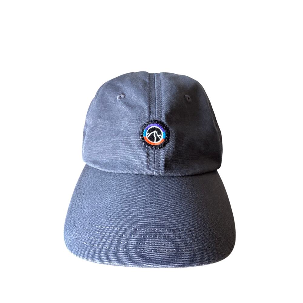 Patagonia Embroidered Logo Charcoal Gray Duck Twill OSFA Strapback Hat
